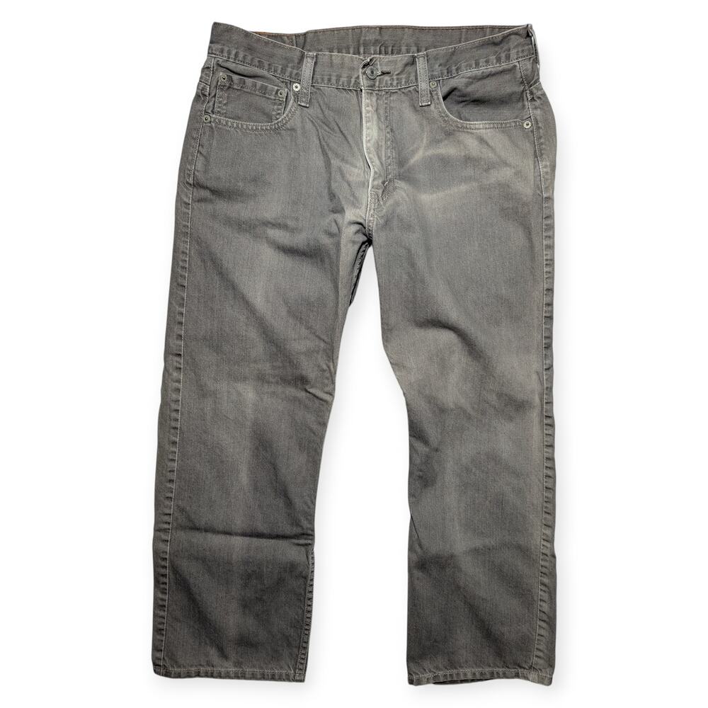 Levi's 569 Loose Straight Jeans 34x30 Gray Denim‎ 100% Cotton Mens Baggy Skater